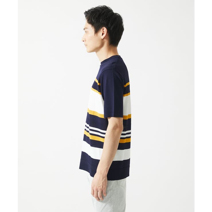 サマーニット / リネンタッチボーダー | MK MICHEL KLEIN homme | 詳細画像4 