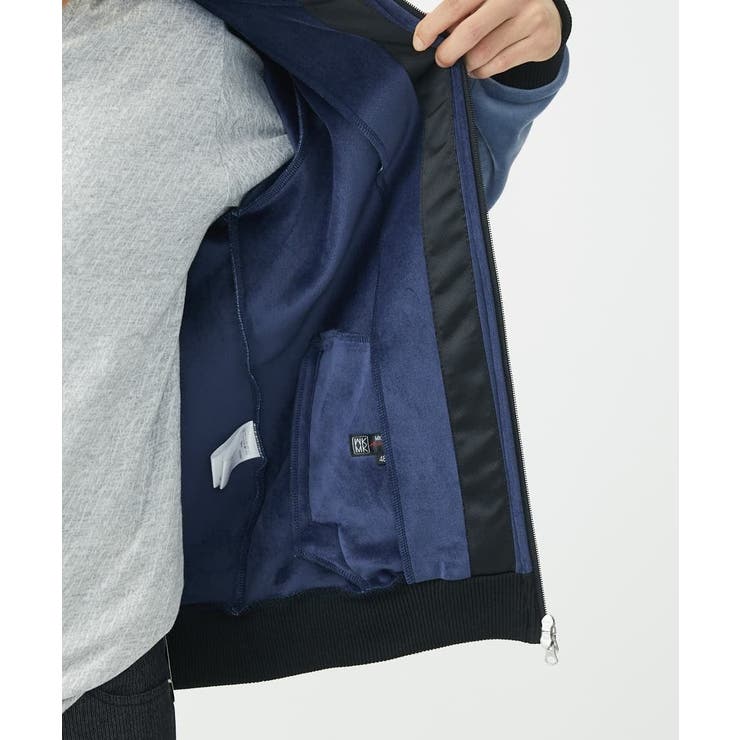 【洗える】切り替えパーカー/マイクロベロア | MK MICHEL KLEIN homme | 詳細画像10 