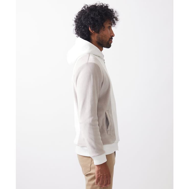 【洗える】切り替えパーカー/マイクロベロア | MK MICHEL KLEIN homme | 詳細画像20 