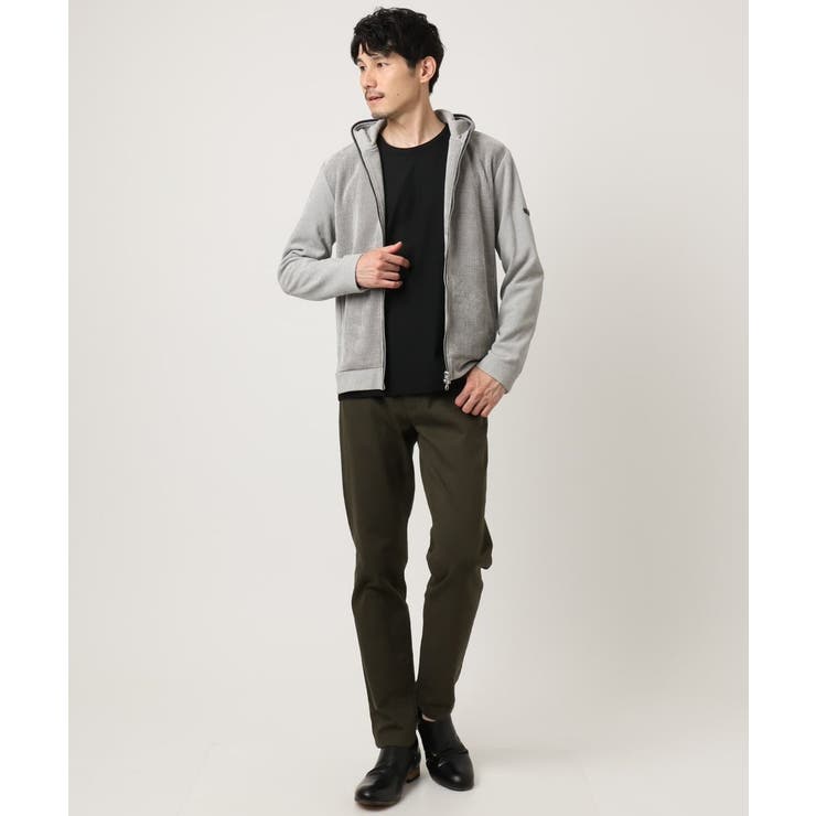 【洗える/ストレッチ】ワッフルベロア ジップパーカー | MK MICHEL KLEIN homme | 詳細画像12 