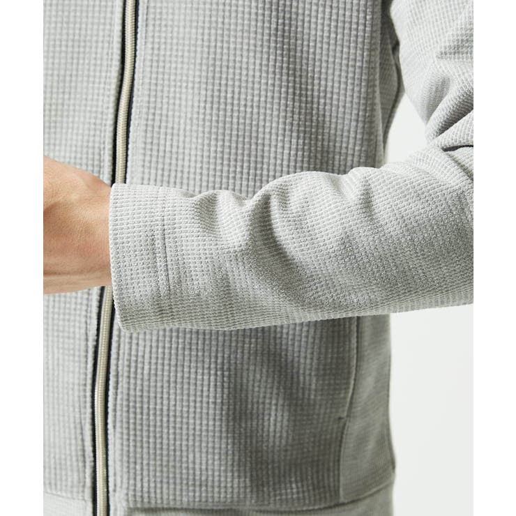 【洗える/ストレッチ】ワッフルベロア ジップパーカー | MK MICHEL KLEIN homme | 詳細画像8 