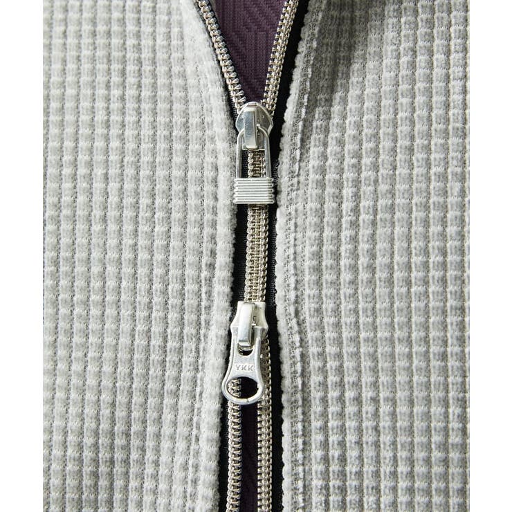 【洗える/ストレッチ】ワッフルベロア ジップパーカー | MK MICHEL KLEIN homme | 詳細画像9 