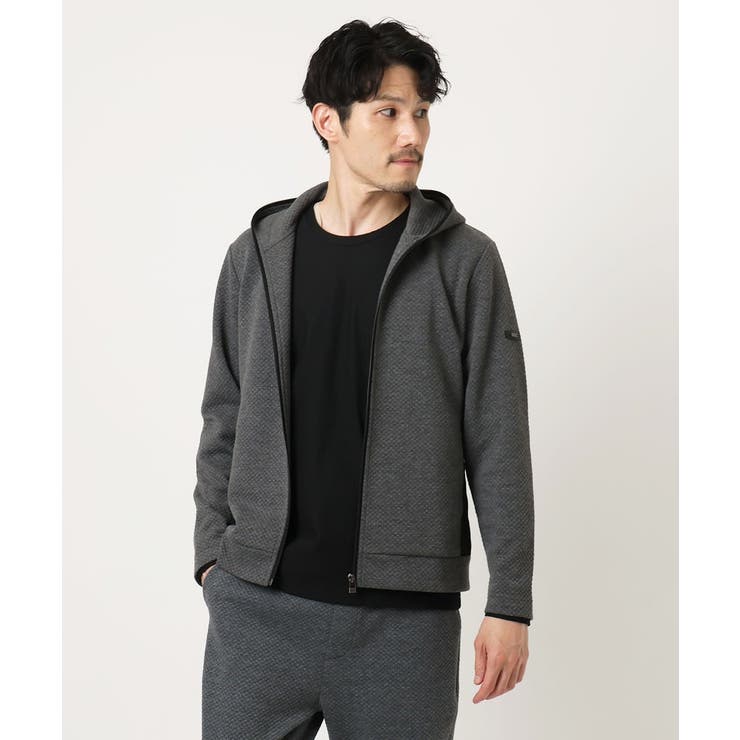 グレー | 【セットアップ対応】ダイヤモンドフクレパーカー | MK MICHEL KLEIN homme