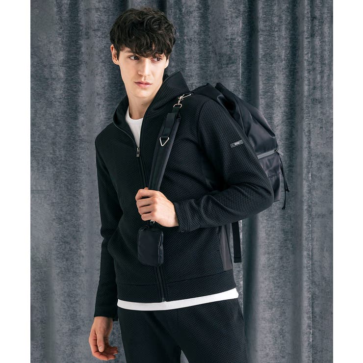 ブラック | 【セットアップ対応】ダイヤモンドフクレパーカー | MK MICHEL KLEIN homme