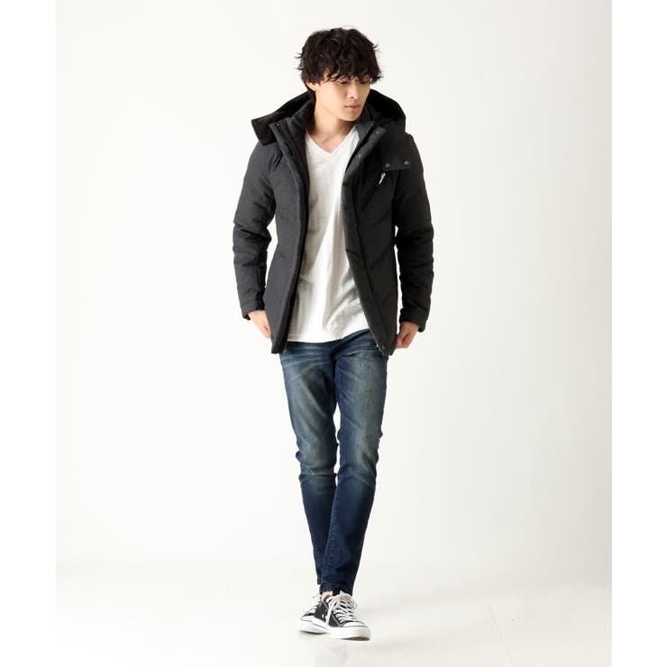 へリンボンダウンジャケット[品番：ITKW0009550]｜MK MICHEL KLEIN