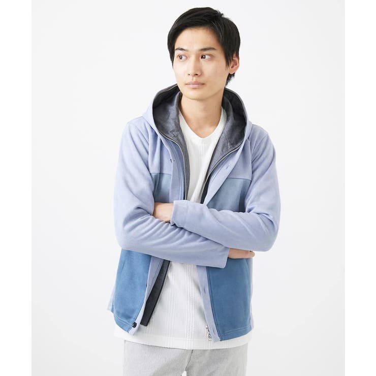 【洗える】スエードジャージ / フェイクレイヤードパーカー | MK MICHEL KLEIN homme | 詳細画像18 