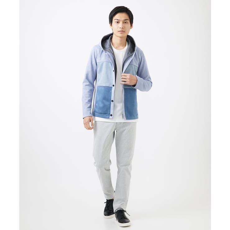 【洗える】スエードジャージ / フェイクレイヤードパーカー | MK MICHEL KLEIN homme | 詳細画像19 