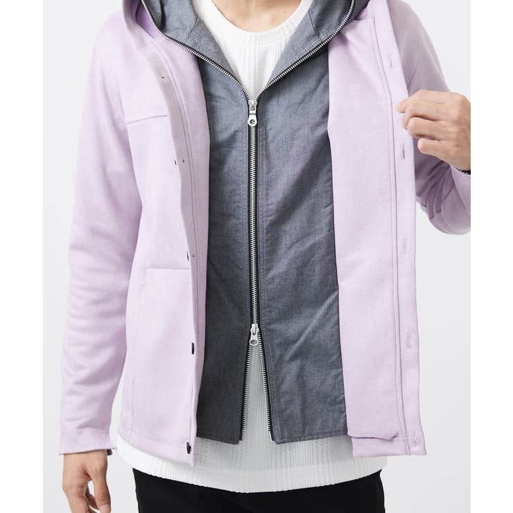 【洗える】スエードジャージ / フェイクレイヤードパーカー | MK MICHEL KLEIN homme | 詳細画像23 