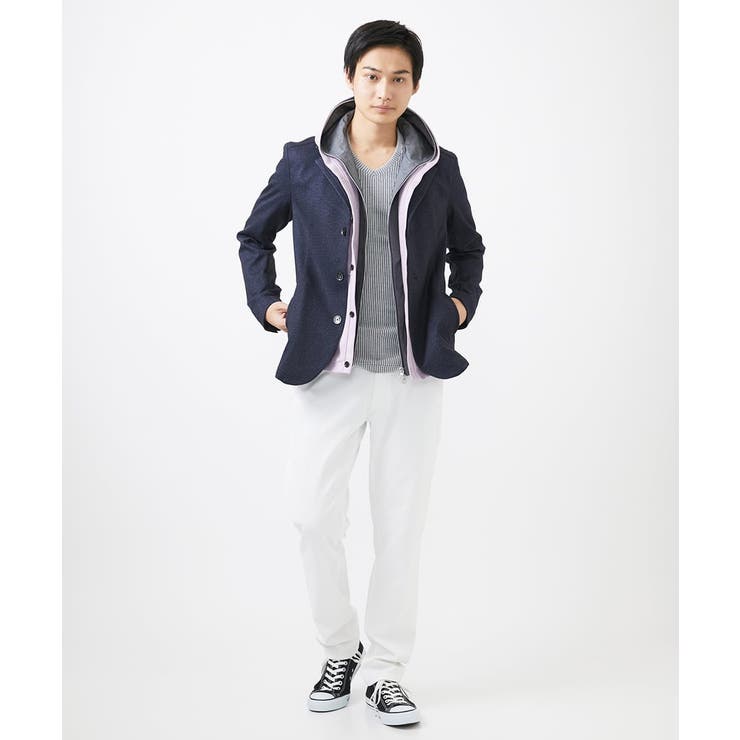 【洗える】スエードジャージ / フェイクレイヤードパーカー | MK MICHEL KLEIN homme | 詳細画像26 