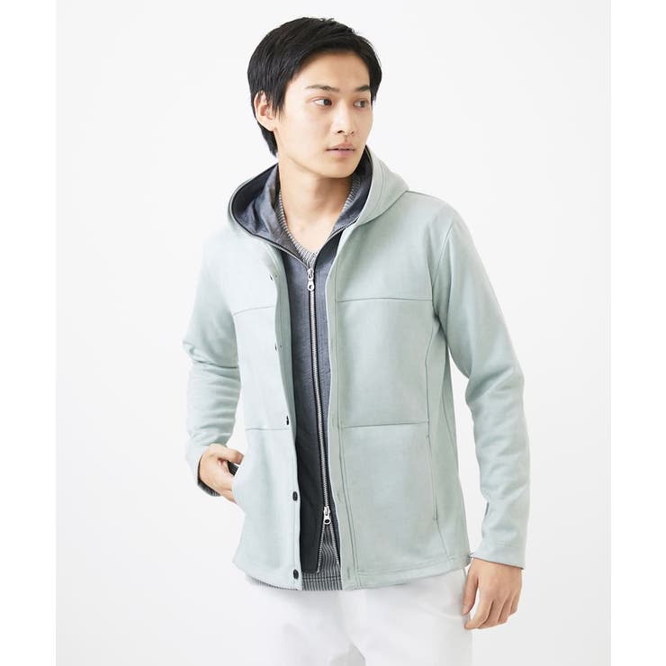 【洗える】スエードジャージ / フェイクレイヤードパーカー | MK MICHEL KLEIN homme | 詳細画像28 