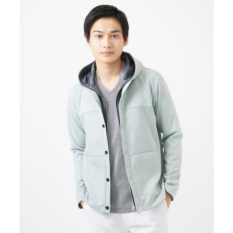 【洗える】スエードジャージ / フェイクレイヤードパーカー | MK MICHEL KLEIN homme | 詳細画像29 