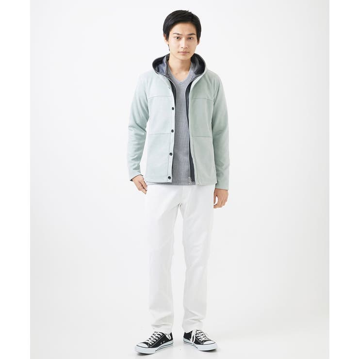 【洗える】スエードジャージ / フェイクレイヤードパーカー | MK MICHEL KLEIN homme | 詳細画像30 