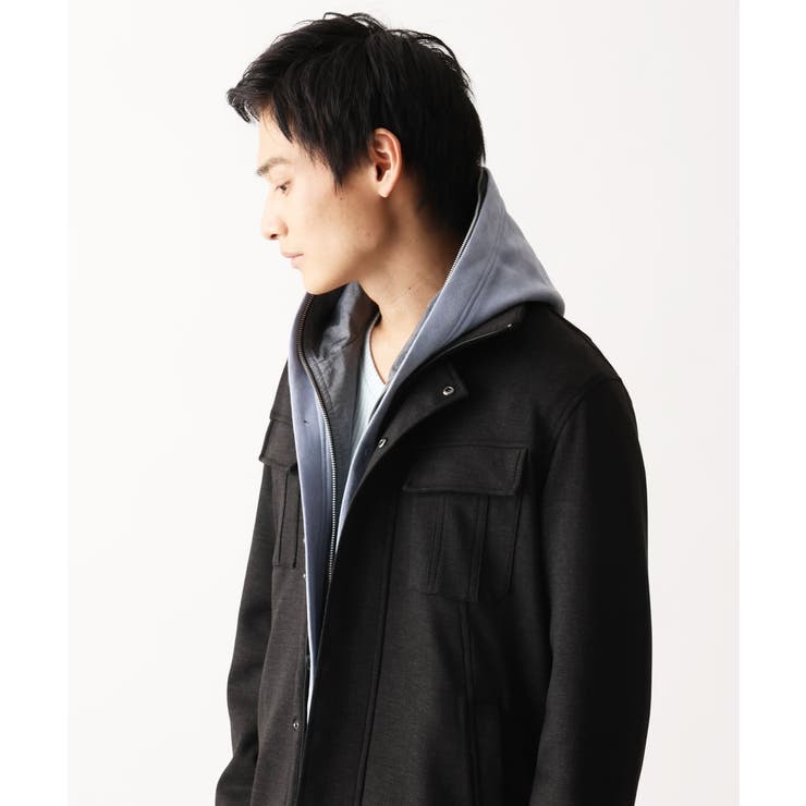 【洗える】スエードジャージ / フェイクレイヤードパーカー | MK MICHEL KLEIN homme | 詳細画像33 