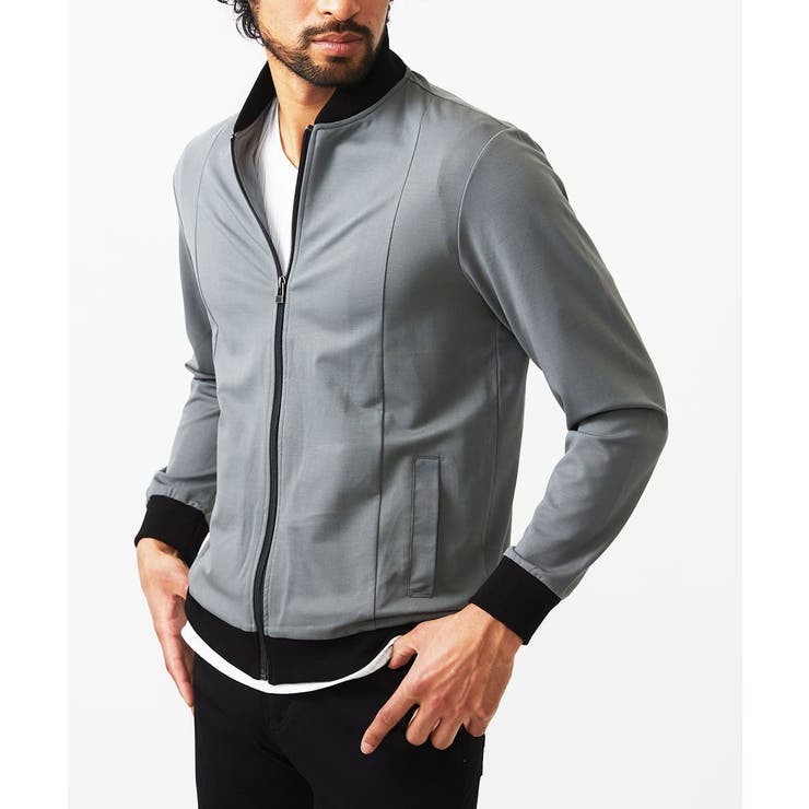 グレー(92) | MA-1ブルゾン / シルキーポンチ | MK MICHEL KLEIN homme