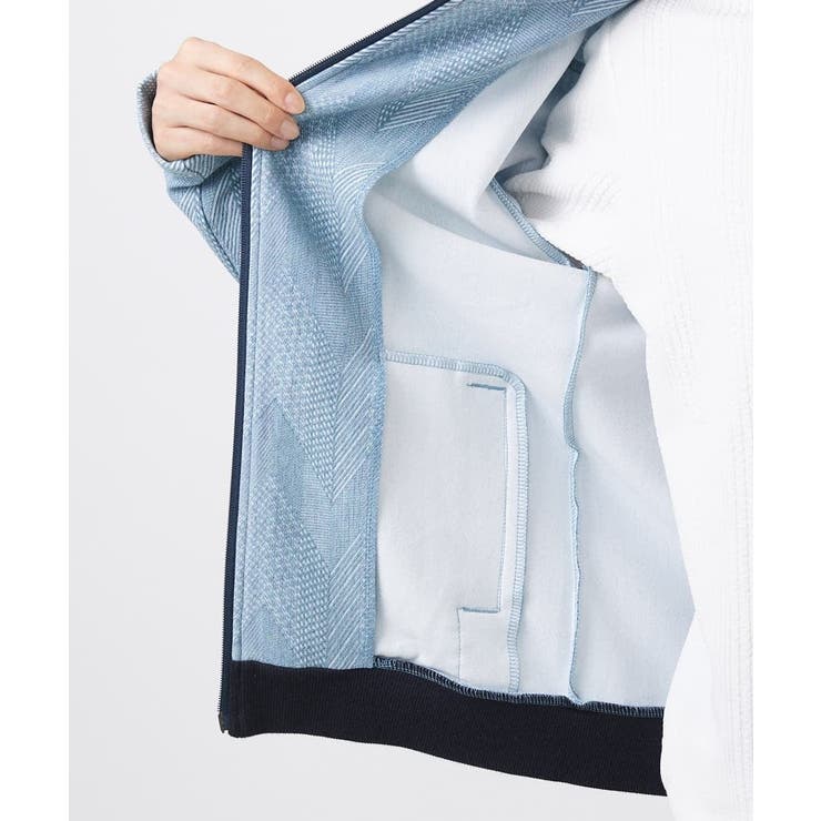 【洗える】ダイヤジオメトリック柄ブルゾン | MK MICHEL KLEIN homme | 詳細画像11 