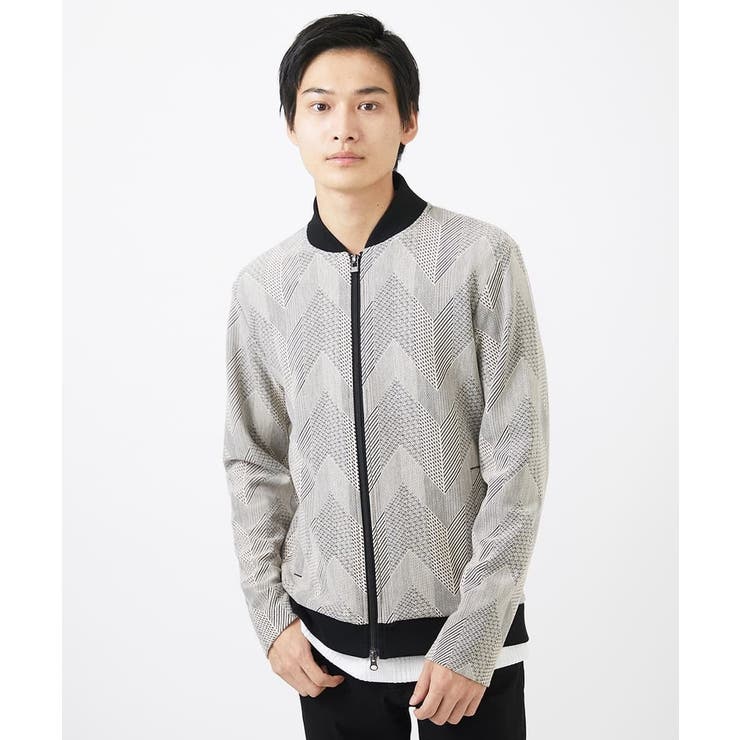 【洗える】ダイヤジオメトリック柄ブルゾン | MK MICHEL KLEIN homme | 詳細画像15 
