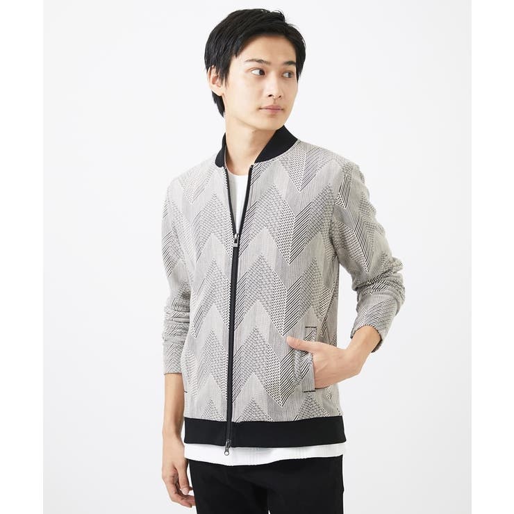 【洗える】ダイヤジオメトリック柄ブルゾン | MK MICHEL KLEIN homme | 詳細画像16 