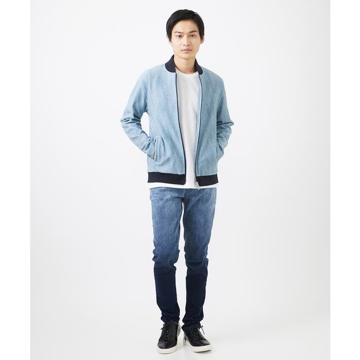 【洗える】ダイヤジオメトリック柄ブルゾン | MK MICHEL KLEIN homme | 詳細画像2 