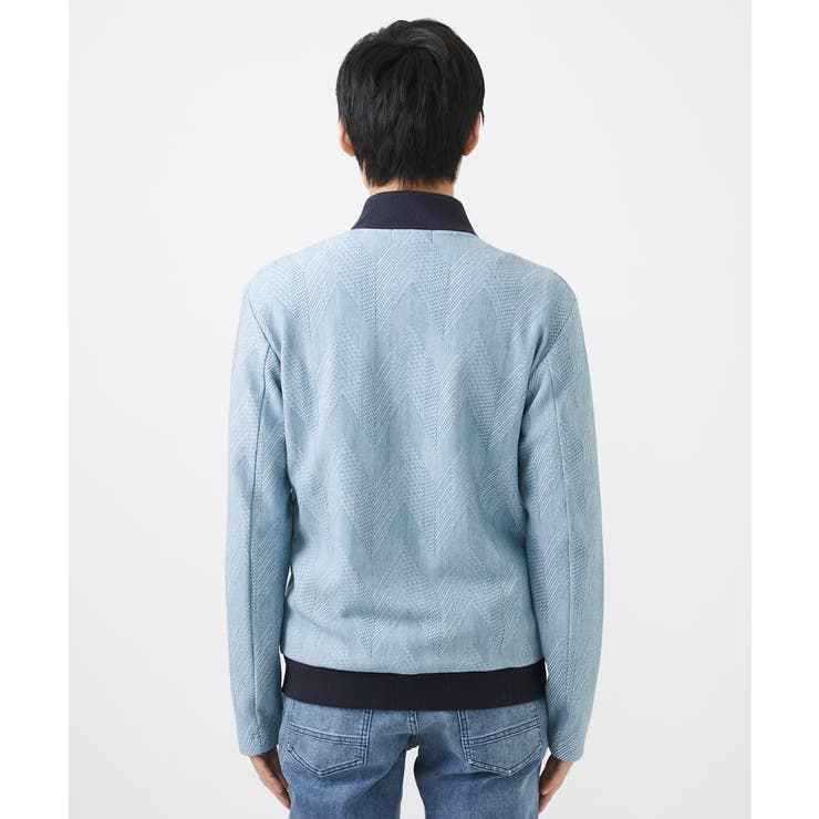 【洗える】ダイヤジオメトリック柄ブルゾン | MK MICHEL KLEIN homme | 詳細画像6 