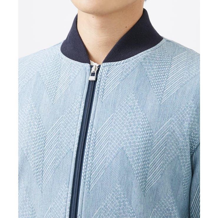 【洗える】ダイヤジオメトリック柄ブルゾン | MK MICHEL KLEIN homme | 詳細画像7 