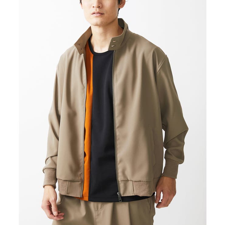 カーキ | ドッグイヤーブルゾン / パウダリーストレッチ | MK MICHEL KLEIN homme