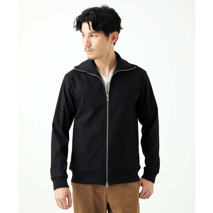 ブラック | 【ストレッチ/撥水機能】COMFUN CLOTH ジップブルゾン | MK MICHEL KLEIN homme