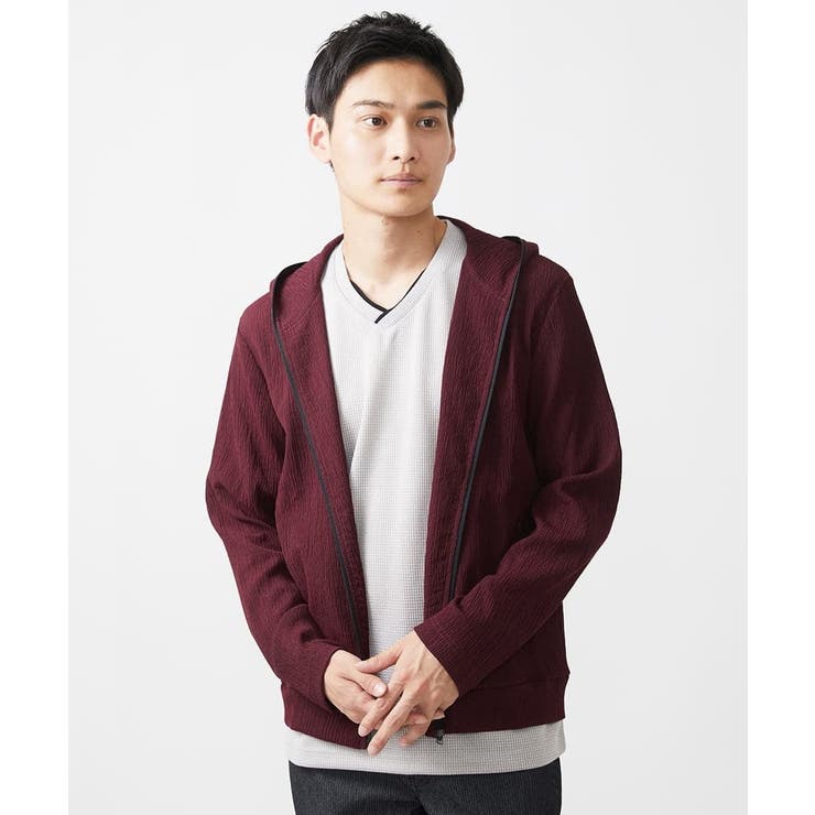 【洗える】フードパーカー/ラダーストライプ | MK MICHEL KLEIN homme | 詳細画像12 