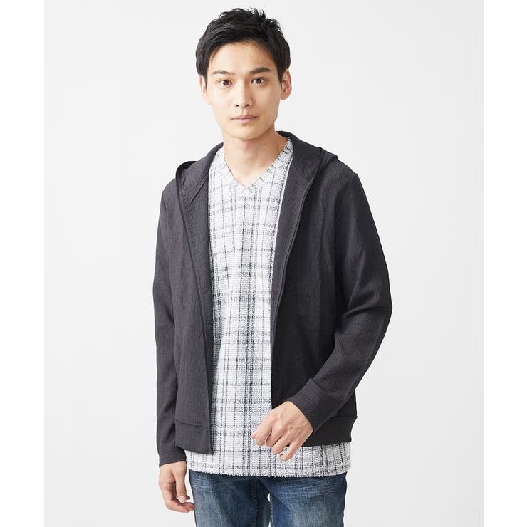 【洗える】フードパーカー/ラダーストライプ | MK MICHEL KLEIN homme | 詳細画像14 