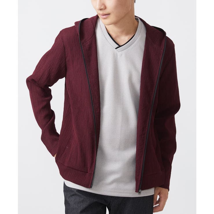 【洗える】フードパーカー/ラダーストライプ | MK MICHEL KLEIN homme | 詳細画像2 