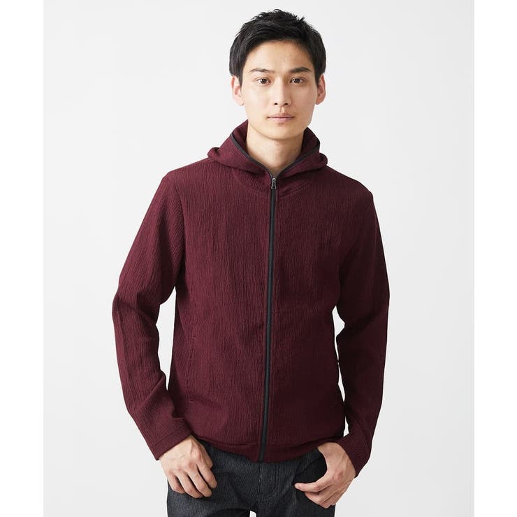 【洗える】フードパーカー/ラダーストライプ | MK MICHEL KLEIN homme | 詳細画像3 