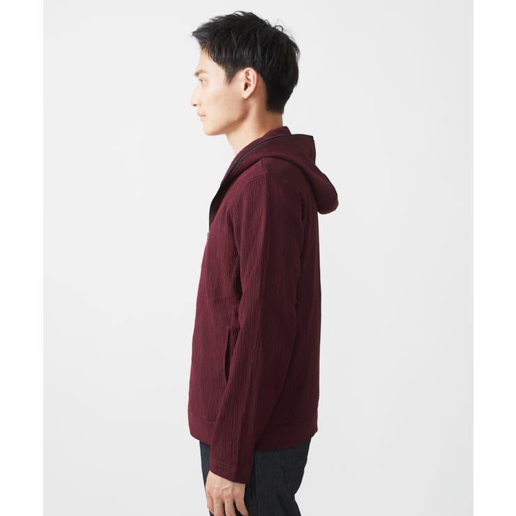 【洗える】フードパーカー/ラダーストライプ | MK MICHEL KLEIN homme | 詳細画像4 