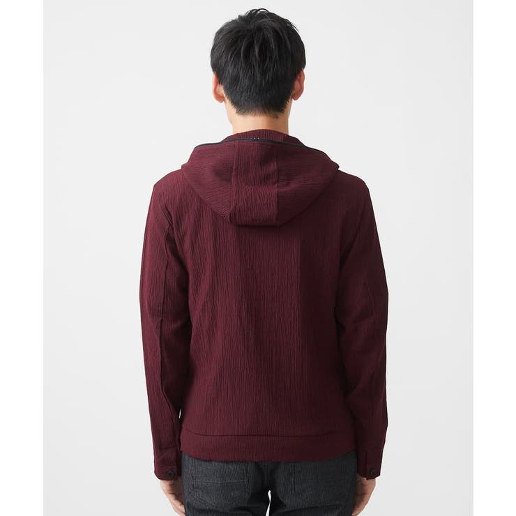 【洗える】フードパーカー/ラダーストライプ | MK MICHEL KLEIN homme | 詳細画像5 