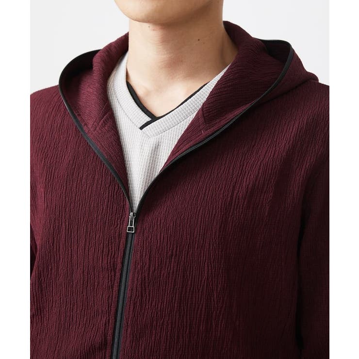 【洗える】フードパーカー/ラダーストライプ | MK MICHEL KLEIN homme | 詳細画像6 