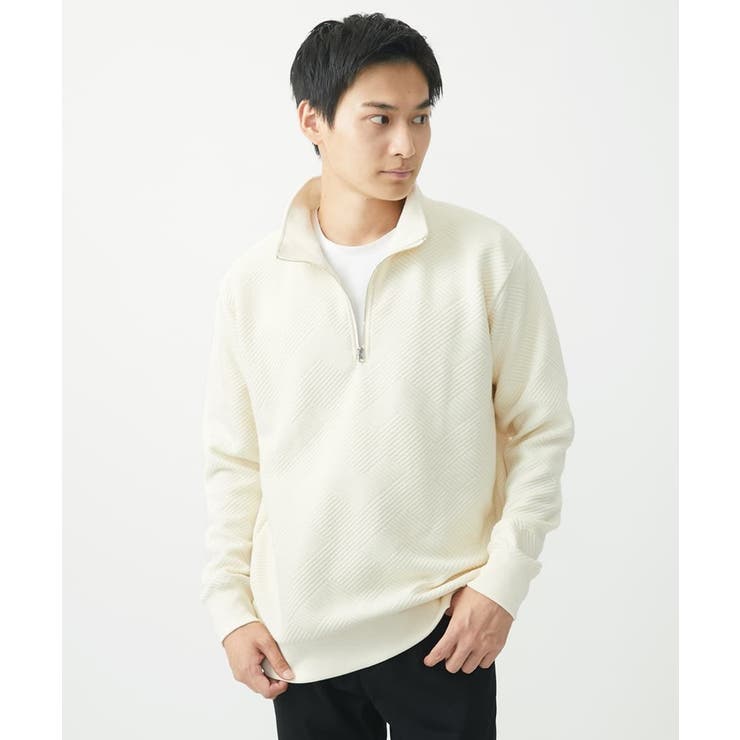 ハーフジッププルオーバー/イントレチャートフクレジャガード[品番