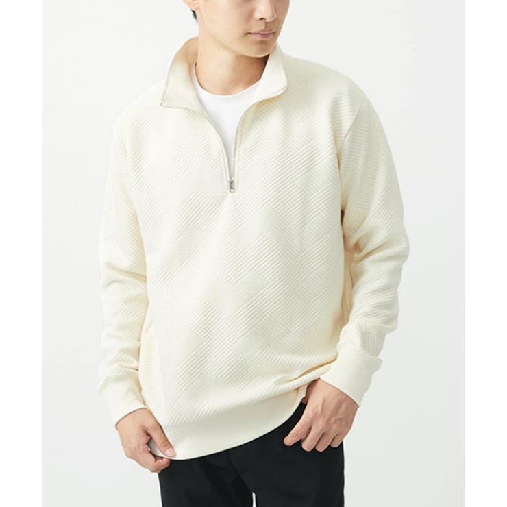 ハーフジッププルオーバー/イントレチャートフクレジャガード