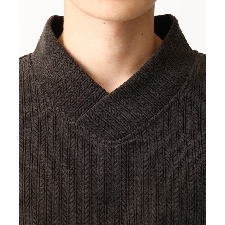 ショールカラーカットソー / モールケーブル | MK MICHEL KLEIN homme | 詳細画像4 