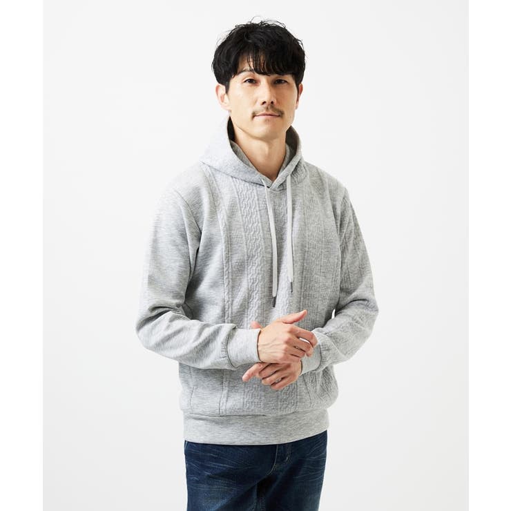 ケーブルニットコンビパーカー | MK MICHEL KLEIN homme | 詳細画像10 