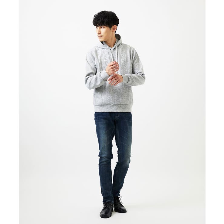 ケーブルニットコンビパーカー | MK MICHEL KLEIN homme | 詳細画像11 