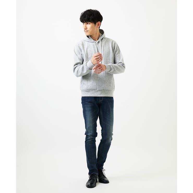 ケーブルニットコンビパーカー | MK MICHEL KLEIN homme | 詳細画像12 