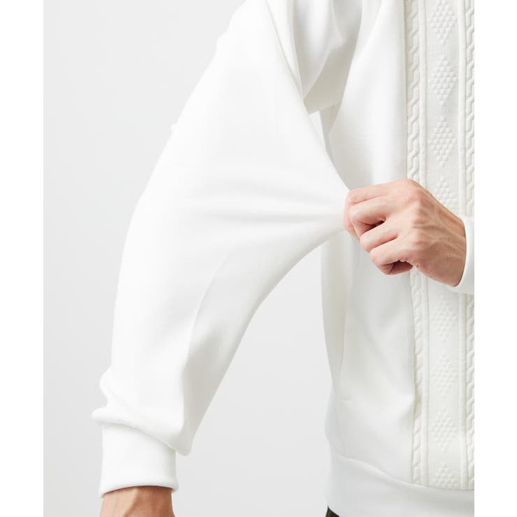 ケーブルニットコンビパーカー | MK MICHEL KLEIN homme | 詳細画像5 