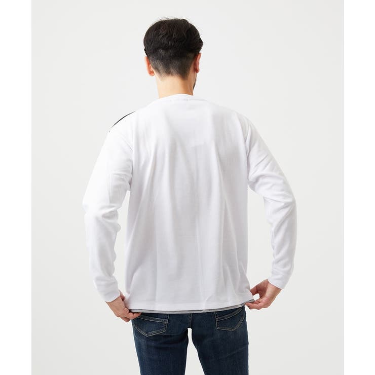 【ゆったりサイズ】ブロック切り替え長袖カットソー | MK MICHEL KLEIN homme | 詳細画像5 