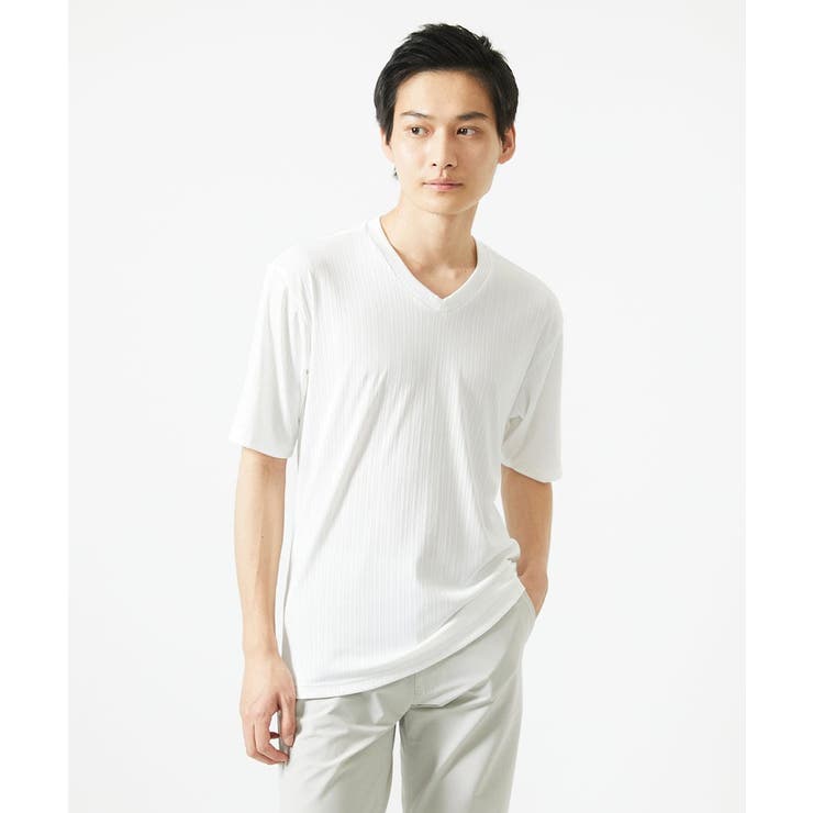 【洗える】テレコ素材カットソー | MK MICHEL KLEIN homme | 詳細画像4 