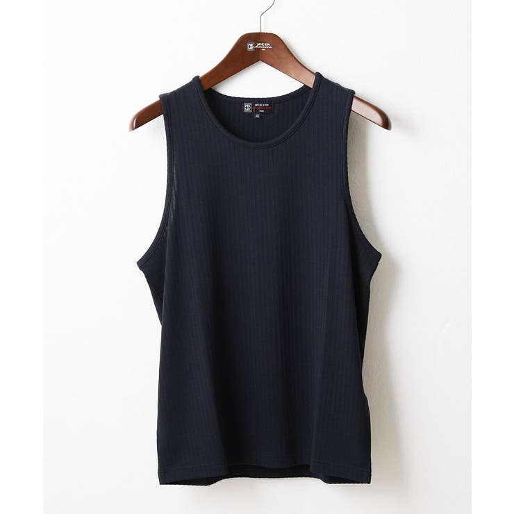 ブラック | 【洗える】テレコタンクトップ | MK MICHEL KLEIN homme