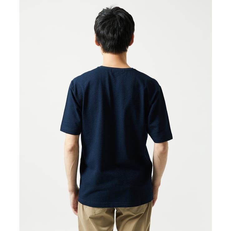 【洗える・サッカー素材】Vネックカットソー | MK MICHEL KLEIN homme | 詳細画像13 