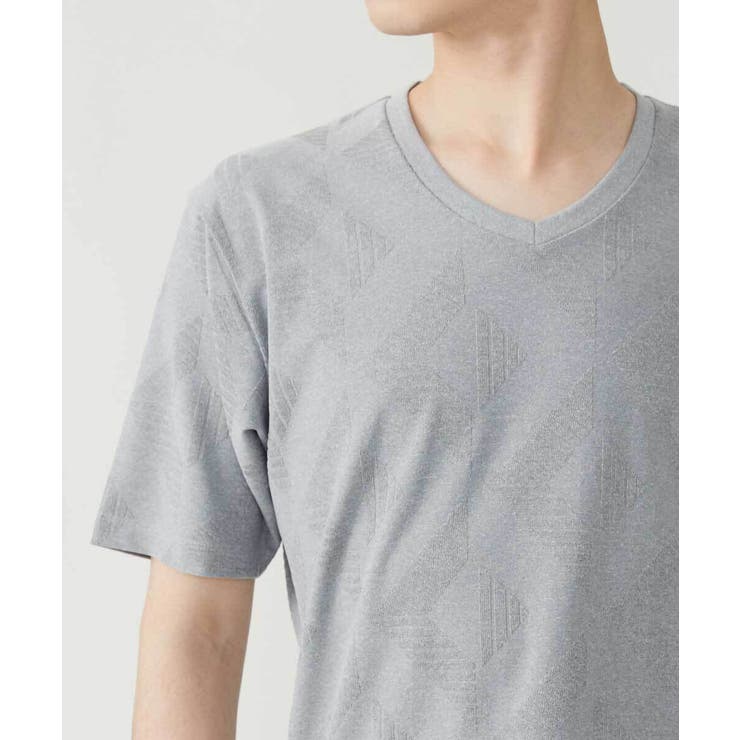 グレー(92) | ジャガードカットソー | MK MICHEL KLEIN homme