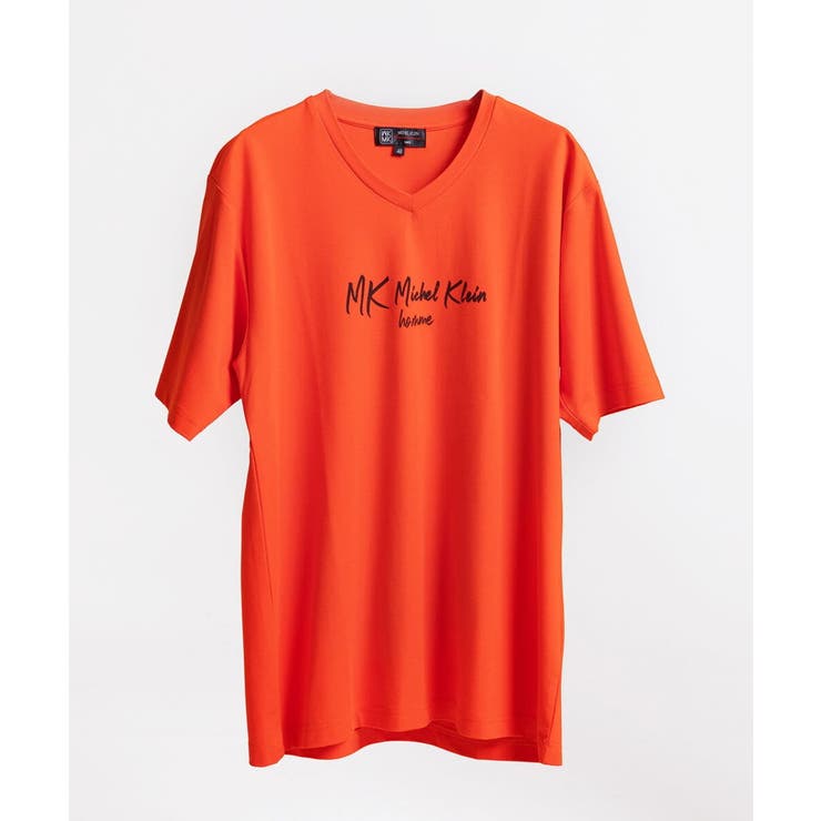 オレンジ(15) | ブランドロゴカットソー / シルキーテンジク | MK MICHEL KLEIN homme