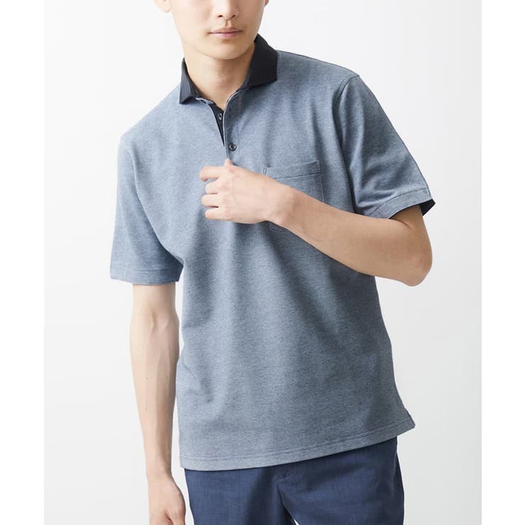 【大きいサイズあり】ポロシャツ/TCメランジ | MK MICHEL KLEIN homme | 詳細画像9 