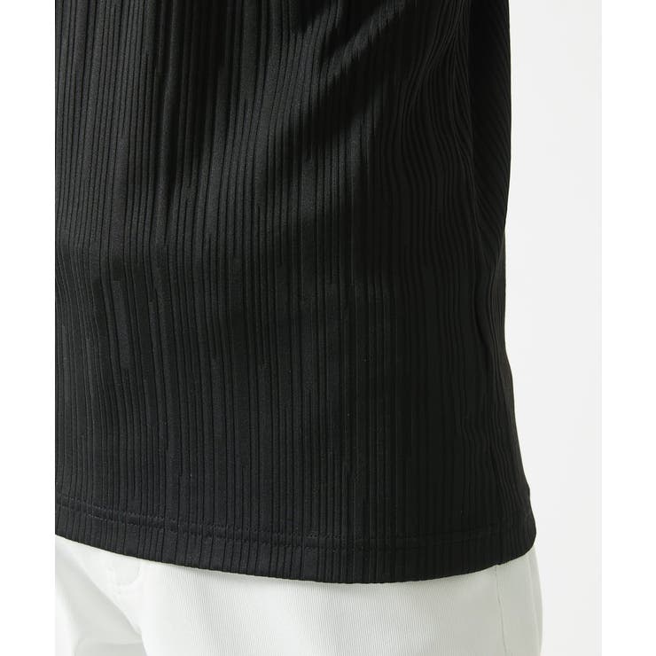 【残りわずか／洗える】3ＤストライプテレコＶネックＴシャツ | MK MICHEL KLEIN homme | 詳細画像15 