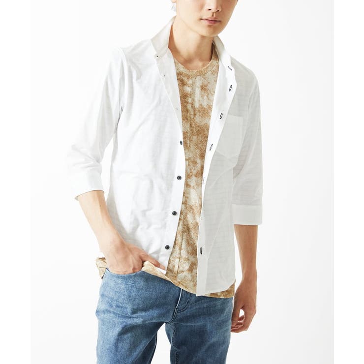 【洗える】 ダスティーウォールTシャツ | MK MICHEL KLEIN homme | 詳細画像12 