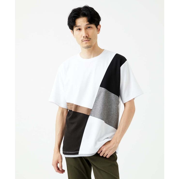 接触冷感】COOLタッチブロックTシャツ[品番：ITKW0021717]｜MK